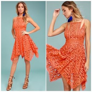 NWT Coral Free People Just Like Honey Dress